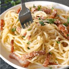 Creamy Bacon Carbonara Pasta Recipe Bacon Carbonara Easy Carbonara Recipe Easy Spaghetti Carbonara