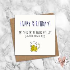 We have thousands of high quality free printable birthday cards! Joy And Beer Birthday Card For Him Funny Mens Birthday Card Beer Birthday Car Birthday Cards For Friends Birthday Cards For Men Happy Birthday Beer Cards
