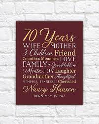 70th birthday ideas for mom. 70th Birthday Gift For Mom Grandma 70 Year Oid Born 1948 Etsy 70th Birthday Gifts Mom Birthday Gift 70th Birthday