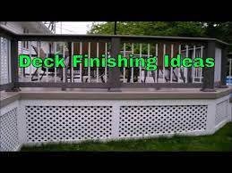 From wood deck, wrought iron, lattice panels, and steel cable to glass panels, knee walls, and more, we have plenty of railing ideas for you to explore. Lattice Deck Skirting Youtube