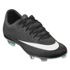 Black And White Nike Soccer Cleats Nike Mercurial Vapor X Cr Fg Junior Black White Hyper Turquoise World Soccer Shop Soccer Shop Cleats
