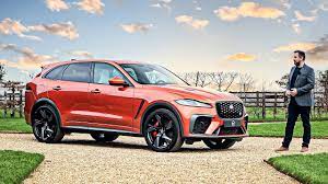 Grained leather sport seats with grid perforation and embossed jaguar leaper. Jaguar F Pace Svr 2021 Luxury Powerful Suv Full Details Youtube