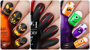 20 Easy Halloween Nail Art Designs For Short Nails How To Paint Your Nails Diy Nail Art Tutorial Youtube