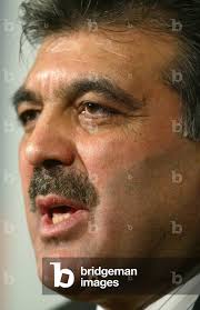 Image of Turkish Prime Minister Abdullah Gul addresses the media at the