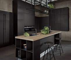 1001 Exemples Sublimes De La Cuisine Noire Et Bois Cuisine Moderne Cuisine Noire Et Bois Cuisine Noire