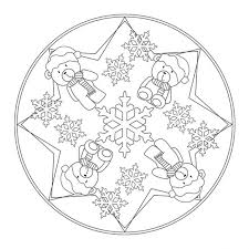 Balduin Bear Mandala Mandala Ausmalen Weihnachtsmalvorlagen Mandalas Kinder