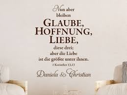 Wandtattoo Glaube Hoffnung Liebe Mit Namen Wandtattoos De Glaube Liebe Hoffnung Hoffnung Liebe Glaube