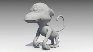 Monkey Animated 3d Model Cartoon Monkey Animation Monkey