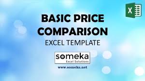 Price Comparison Excel Template Spreadsheet For Vendor Comparison