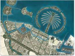 aerial map of nakheel development the palm jumeirah