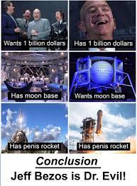 Blue origin's training program, according to the company, includes safety briefings, a simulation of the blue origin's next flight would likely be at the end of september or early october, said chief. Seems Suspicious Oc R Memes Jeff Bezos S Rocket Know Your Meme
