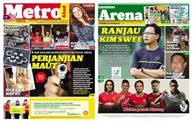 Harian metro memaparkan berita terkini di malaysia dan luar negara hari ini. Harian Metro On Twitter Dapatkan Akhbar Metro Ahad 14 September Http T Co Jeywgjwnuv