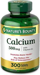 Supports teeth, bone & immune health*. Amazon Com Calcium Vitamin D By Nature S Bounty Immnue Support Bone Health 500mg Calcium 400iu D3 300 Tablets Health Personal Care