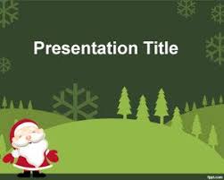 Free christmas decorations word template #04134 . Green Christmas Powerpoint Template Powerpoint Templates Free Download