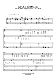Baby It S Cold Outside Christmas Sheet Music Sheet Music Clarinet Sheet Music