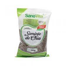 Superaliment organic, sursa excelenta de aminoacizi si fibre este un produs potrivit pentru vegani si vegetarieni. Seminte De Chia 150gr Sano Vita