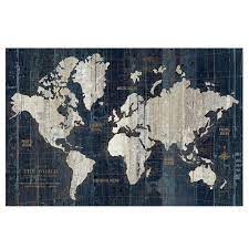 24 X 36 Old World Map Poster Hobby Lobby 1050095 Blue Canvas Art Map Wall Art World Map Wall Art