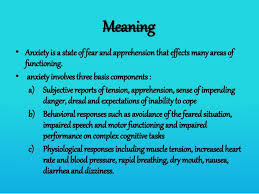 Concept Of Anxiety In Psychology Etuttor