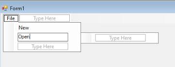 winforms - Visual Studio 2019: How to edit menu - Stack Overflow