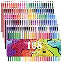 168 Colored Pencils 168 Count Including 12 Metallic 8 Fluorescence Vibrant Colors No Duplicates A Colored Pencil Set Colored Pencils Best Colored Pencils