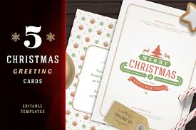 Download adobe premiere pro presets, motion graphics templates to do your titles, intro, slideshow for $9. 5 Christmas Greeting Cards In Card Invitation Templates On Yellow Images Creative Store