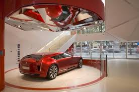 Turntable Topped By A Mirror Citroen Showroom Paris Manuelle Gautrand Car Showroom Citroen Car