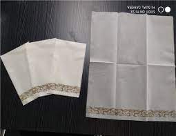 Want full size bath towels or washcloth to match? China Disposable Linen Feel Paper Guest Towels Decorative Cloth Like Soft Bathroom Hand Napkins For Dinner Wedding Or Cocktail Party White Gold 100 Count China Airlaid Napkins And Bathroom Hand Napkins Price