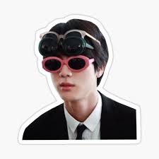 Explore more searches like bts jin glasses meme. Ew Expression Jin Sticker By Bagtag101 Redbubble