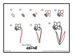 How To Draw Three Spring Flowers Art For Kids Hub Art For Kids Hub Spring Flowers Art For Kids Flower Drawing