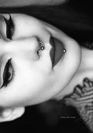Septum And Labret Piercings Pinterest On We Heart It Piercing Fikirleri Piercing Dudak Piercingleri