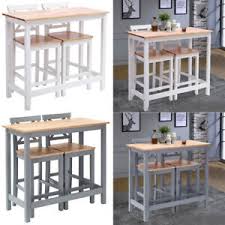 For entertaining at home a bar table is a welcome addition to a large living room with extra space or a formal outdoor entertaining area where guests. 2 Seater High Breakfast Bar Table And 2x Stools Set Kitchen Dining Table Chairs Ebay