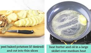 Cut each potato into 1⁄2 inch (1.3 cm) thick slices. Leftover Baked Potato Home Fries Now Cook This