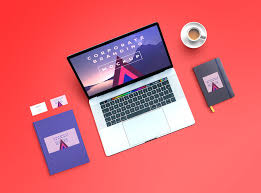 Download Macbook Pro And Corporate Branding Mockup Mockup Love