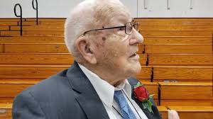 107-year-old Orville Von Ehwegen talks about getting a diploma