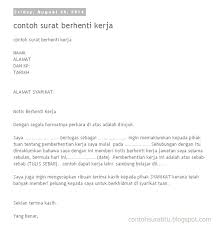 Surat surat formal yaitu surat yang dikirim kepada sebuah instansi, sedangkan surat non formal yaitu surat yang dikirimkan kepada teman atau sahabat. Contoh Surat Berhenti Kerja Sebab Sambung Belajar In English