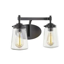 The effimero modern vanity wall light fixture makes a dramatic design statement. Farmhouse Vanity Lights At Lowes Com