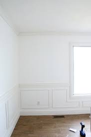 This was probably the most difficult part of the room. Adding Wainscoting In The Nursery One Room Challenge Week 2 Chris Loves Julia