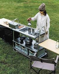 Stainless Steel Kitchen Table In 2021 Outdoor Camping Kitchen Stainless Steel Kitchen Table Camping Kitchen Set Up