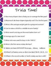 Use these lists to make sure you're prepared. Baby Shower Quiz Questions About Mom And Dad