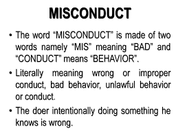 Misconduct meaning, definition, what is misconduct: Managing Misconduct Domestic Inquiry Procedures Ppt Download