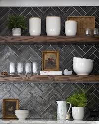 Herringbone Backsplash Tile Backsplash Is Charcoal Gray Herringbonebacksplashtile Herri Herringbone Backsplash Herringbone Tile Backsplash Grey Kitchen Tiles