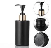 200ML Black Cylinder lotion bottles wholesale HDPE Plastic ...