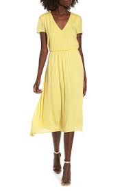 Wayf Blouson Dress Nordstrom Blouson Dress Nordstrom Dresses Yellow Midi Dress