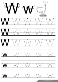 Letter W Tracing Worksheet English Alphabet Worksheets Letter Tracing Worksheets Letter Worksheets For Preschool Writing Practice Worksheets