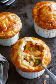 Creamy Chicken Pot Pie Recipe Individual Chicken Pot Pies Creamy Chicken Pot Pie Pot Pies Recipes