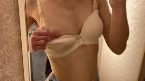 Beautiful Girl is sharing her intimate moment of choosing new bra. Lingerie  try on haul. Perfect sma