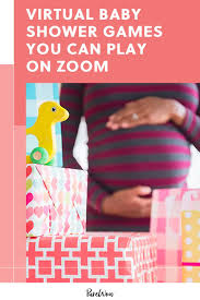 Virtual Baby Shower Games You Can Play On Zoom In 2020 Virtual Baby Shower Virtual Baby Shower Games Online Baby Shower Games