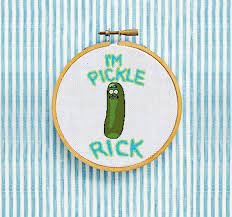 Please note this is a cross stitch pattern only. Pickle Rick Digital Download Geek By Stitches Of Creation On