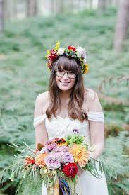 Our Wedding Ceremony Woodland Outdoor Uk Elopement Flower Crown Bride Dreamy Wedding Wedding