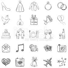 Vector Set Of Sketch Weddings Icons Wedding Icon Doodle Wedding Wedding Vector Art